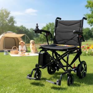 Fauteuils roulants électriques auto-équilibrés, matériel médical, avec capacité de montée d'escaliers, freinage immédiat, tourisme, petits fauteuils roulants électriques - Product Image 1