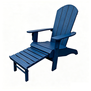 <span class=keywords><strong>Sedie</strong></span> Adirondack da <span class=keywords><strong>Giardino</strong></span> Blu <span class=keywords><strong>in</strong></span> Plastica HIPS con Poggiapiedi Estraibile - Product Image 5