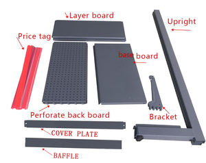 Tùy chỉnh nặng kim loại hàng tạp hóa Kệ hai mặt cửa hàng Gondola cho siêu thị và cửa hàng tiện lợi thiết kế mới - Product Image 6