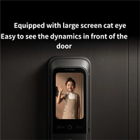 Serrure de porte intelligente Mijia 4 Pro en gros, contrôle par application Android, sécurité par empreinte digitale et mot de passe, Wi-Fi, écran AMOLED