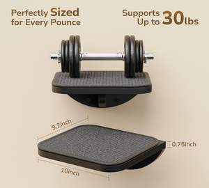 Lit en sisal gris incurvé avec 2 marches flottantes Étagère d'escalade murale en bois pour chat Meubles de tour murale pour chat qui dort - Product Image 5