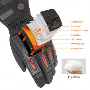 Guantes de <span class=keywords><strong>moto</strong></span> con calefacción USB <span class=keywords><strong>para</strong></span> hombre Manopla de mano de poliéster impermeable <span class=keywords><strong>para</strong></span> uso en invierno <span class=keywords><strong>para</strong></span> viajes diarios - Product Image 5