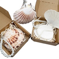 Carnet artisanal de 3 à 4 pouces, 50 pages, en coquille de palourde, blanc naturel, pour bricolage, art populaire, écologique, portable, cadeau d'affaires