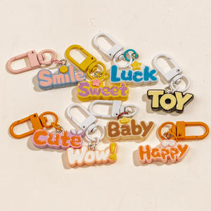 Llavero creativo con palabras en inglés, llaveros con signos de palabras populares para mujeres y hombres, bolso divertido a la moda, accesorios de regalo de joyería - Product Image 2