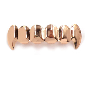 Hiphop Grillz Thời Trang Ánh Sáng Lên Đồ Trang Sức Cơ Thể Người Đàn Ông Hợp Thời Trang Vàng/Bạc Đồng Với Zirconia Punk Dental Grillz Bán Buôn - Product Image 5