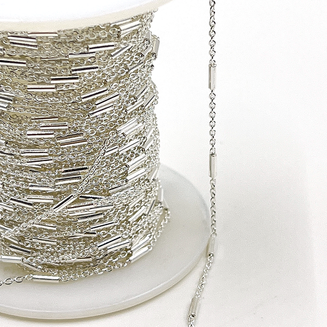 Vintage Sterling Silver Jewelry Bulk Chain Roll 925 for Women Bracelet Necklace Making