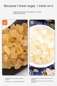 Gu Song Pino antiguo Auténtico Azúcar Moreno amarillo 300g Bolsa sólida Condimento de té - Product Image 6