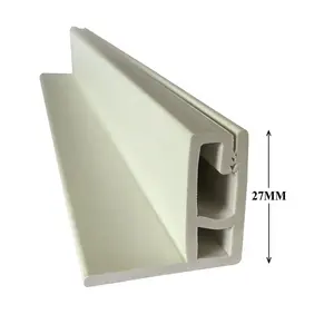 Pannello acustico allungato con bordo laterale 5/8 ''1'' sistema di binari per pareti in tessuto di plastica profilo acustico per pareti in PVC elasticizzato
