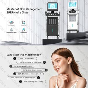 Système de soin du visage Hydro Aqua Facial <span class=keywords><strong>NewFace</strong></span>, nouveau design, 14 en 1, hydrodermabrasion, jet d'oxygène, appareil de soin de la peau, CE, machine de beauté Hydra Facial - Product Image 2