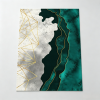 Tapis de prière rectangulaire en fibre de polyester à motif géométrique irrégulier, tissé, style moderne, antidérapant