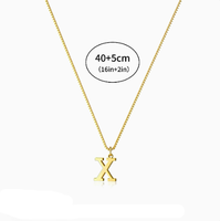 Collar de Acero Inoxidable con Letra U para Hombre y Mujer, Estilo Étnico, Collar para Parejas, Accesorios Transfronterizos