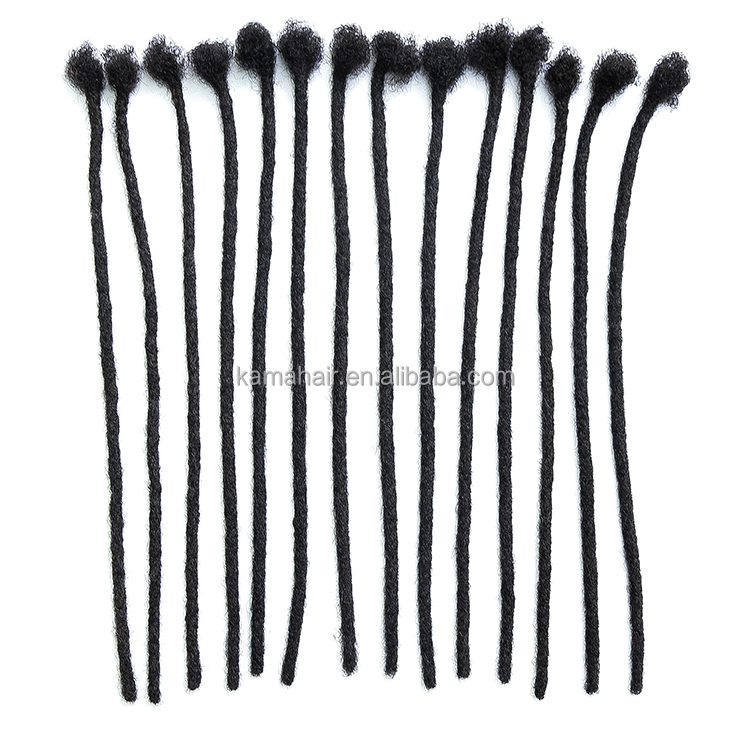 KAMA 4" 6" 8" 10" Brazilian Remy Hair 100% Virgin Afro Kinky Curl Dreadlocks Extensions Single Weft All Colors Crochet Hook