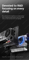 DUDUAUTO OS3.6 DUDU5/6/7 Lecteur multimédia autoradio 2din Unité de tête rotative universelle pour VW Toyota Honda Kia Hyundai