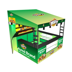 Exposição Moderna Portátil de Alumínio 10x10 com Iluminação Traseira para Cafés e Feiras - Product Image 4