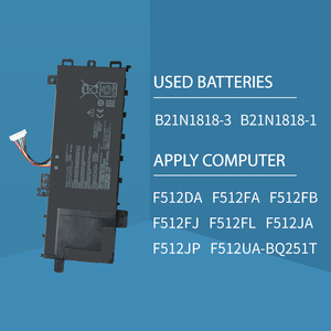 แบตเตอรี่แล็ปท็อป B21N1818-1 37WH 7.7V สำหรับ <span class=keywords><strong>Asus</strong></span> VivoBook 17 <span class=keywords><strong>X712</strong></span> X712FA X712FB B21N1818-2 C21N1818 B21N1818 B21N1818-3 - Product Image 5
