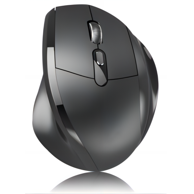 Wireless Ergonomic Mouse  Vertical Natural Grip Palm Restpad Adjustable DPI Silent Buttons Long Battery Lifetime