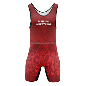 Uniforme de Lucha <span class=keywords><strong>Libre</strong></span> al por Mayor, Ligero, Duradero y de Secado Rápido, para Competencia y Entrenamiento de Luchadores - Product Image 6