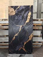 Panneau mural en PVC marbré au design moderne Panneau UV décoratif 1220*2440*3mm étanche pour usage intérieur commercial et domestique