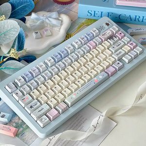 Teclas PBT con Diseño de Burbujas Tipsy, Perfil Cherry de Cinco Lados, 129 Teclas para Interruptores <span class=keywords><strong>Mx</strong></span>, Teclado Mecánico 61/64/68/104/108 - Product Image 4