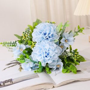 Bola de mariposa <span class=keywords><strong>Maria</strong></span>, <span class=keywords><strong>flores</strong></span> artificiales de simulación, adornos de escritorio, accesorios, mesa de comedor, flor de boda - Product Image 3