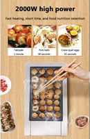 Machine à Takoyaki, électrique, commerciale, 28 pièces, machine à griller les boulettes de poisson japonaises, plaque de cuisson antiadhésive, gâteau, crêpe, boulette de viande