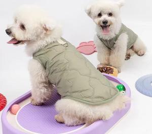 Autumn Winter Warm Dog Coat Solid Color Windproof Polyester for Dogs Sizes XS XL Spring Season - Product Image 3