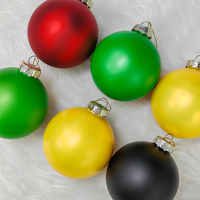 Anpassbare Handgefertigte Beflockte Hochwertige Glas-Weihnachtsornamente Kreative Feiertagsgeschenke für Partydekoration