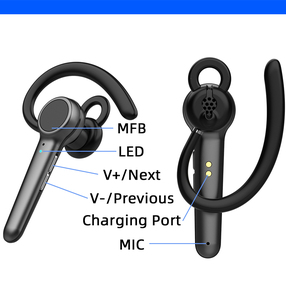 سماعة أذن تجارية من جانب واحد V50 لاسلكية تعمل بالبلوتوث إلغاء الضوضاء - Product Image 2