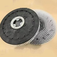 Tampon de nettoyage de tapis en nylon de qualité commerciale de 17 pouces, tampon de récurage robuste pour polisseuse rotative