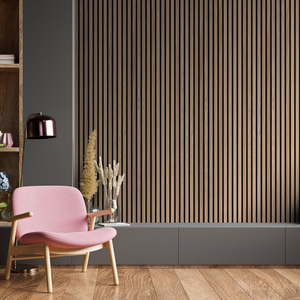Pannello MDF Ignifugo per Rivestimento Murale, Pannello Acustico in Legno a Doghe con Pannello Acustico in PET, Pannello Fonoassorbente per Pareti - Product Image 6