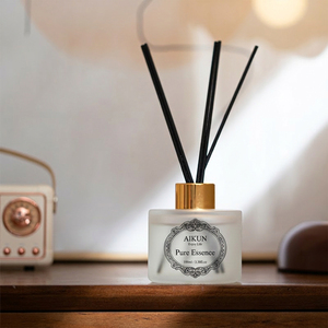 Aikun Fast 3 Day Sample 7 Day Ship 50ML Frosted Glass Tube Box Long Lasting Any Scent Label Logo <b>Reed</b> <b>Diffuser</b> Set for Startup - Product Image 3