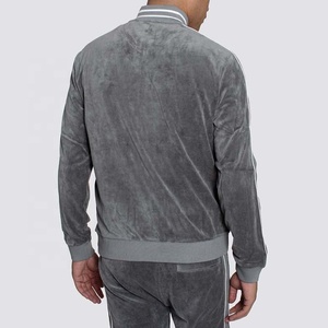 All'ingrosso Logo personalizzato 2 pezzi con Zip girocollo tute da <span class=keywords><strong>uomo</strong></span> pesanti in <span class=keywords><strong>velluto</strong></span> in pile per <span class=keywords><strong>uomo</strong></span> - Product Image 2