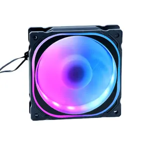 โรงงานตงกวนที่กําหนดเอง 4 ท่อความร้อนทองแดง 120 มม.พัดลมระบายความร้อน RGB Gaming CPU Cooler สําหรับคอมพิวเตอร์พีซี