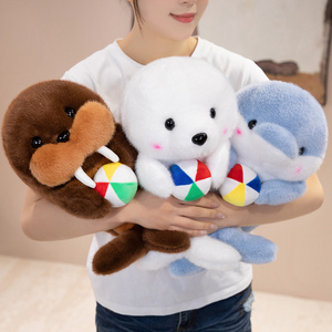 Peluche Animale Marine Douce et Mignonne (Dauphin, Lion Marin, Phoque) de 25/35/45 cm, Jouet en Peluche pour Bébés et Garçons, Cadeau - Product Image 6