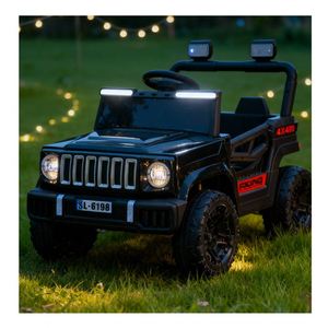 รถยนต์ไฟฟ้าสำหรับเด็กแบบขี่เล่น มอเตอร์คู่ 6V4Ah พร้อมระบบเรียนรู้ขับขี่เบื้องต้น ที่จับแบบโยก  รีโมทโทรศัพท์มือถือ  ระบบบังคับเลี้ยว  พลาสติก - Product Image 4