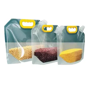 पारदर्शी तरल अनाज सीलबंद नमी प्रूफ भंडारण बैग पुन: प्रयोज्य खाद्य कंटेनर बैग
