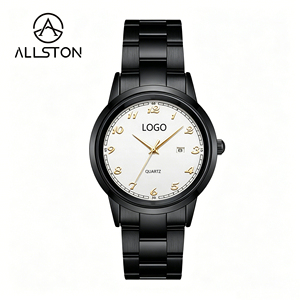 Reloj de Cuarzo para Pareja, 40 mm, Caja de Aleación Ecológica, Correa de Acero Inoxidable, Esfera con Agujas, Resistente al Agua 3M, <span class=keywords><strong>1</strong></span> Año de Batería - Product Image 3