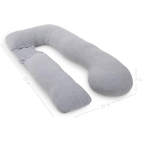 Oreiller de Grossesse Intégral en Mousse à Mémoire de Forme en U pour Soutien Maternité