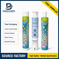 Fabricant d'usine, vente en gros, emballage de tubes en plastique personnalisés avec étiquette privée, tube de dentifrice, tube cosmétique