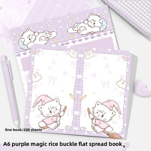 Carnet portable Kawaii <span class=keywords><strong>Mikko</strong></span> A6, pages déchirables et inclinables à 180 degrés, pages couleur, motif chat - Product Image 6