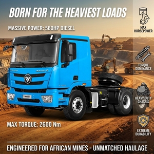 Camion tracteur Foton Auman <span class=keywords><strong>GTL</strong></span> 6x4 430HP à transmission manuelle diesel LHD avec moteur Cummins pour le marché africain - Product Image 1
