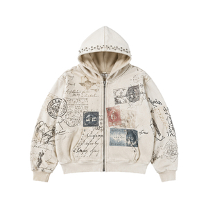 TOOHOO Custom Hoodies Manufacturer 500GSM Heavyweight Boxy Fit Hoodie <b>Men's</b> Streetwear Vintage Acid Wash Hoodie Blank <b>Pullovers</b> - Product Image 3