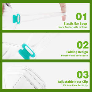 Masker Debu Lipat Sekali Pakai dengan Katup, Kain Non-Woven, Disetujui NIOSH untuk Respirator - Product Image 4