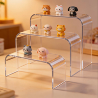 Support en acrylique en forme de U robuste, matériau en plexiglas durable, capacité de charge élevée, parfait pour l'affichage de sacs à main, de chaussures et de cosmétiques