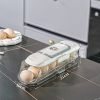 Boîte de stockage d'œufs multicouche rotative ouverture inclinée porte latérale plateau à œufs automatique auto-ajustable conteneur de stockage des aliments