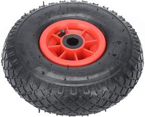 HKT1051 UK-Stil 260x75mm 20mm Achse für Schubkarre 10" Ersatzrad für Sackkarre - Product Image 5