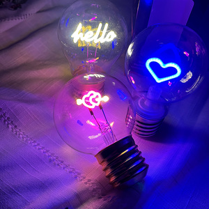 Lampadina LED a Filamento Hello Decoration A70 Moderna in Plastica, Ricaricabile USB 5V, Effetto Farfalla, Durata 8-10 Ore, Attacco E40, 2700K CRI 80 - Product Image 5