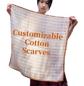 Customizable Bandaged <strong>Scarf</strong> Digital Print One-sided Printing and Double-sided Printing Cotton <strong>Scarf</strong> Promotion Gift <strong>Scarf</strong> - Product Image 1