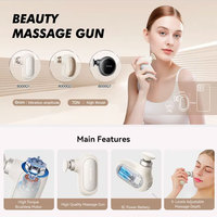 Pistolet de massage musculaire portable sans fil compact personnalisé, mini, pour les tissus profonds, massage par percussion du corps, 2 têtes