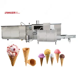 Cone Maker Automatic Waffle Cone Maker Production Line Biscuit Ice Cream Cone Making Machine Price